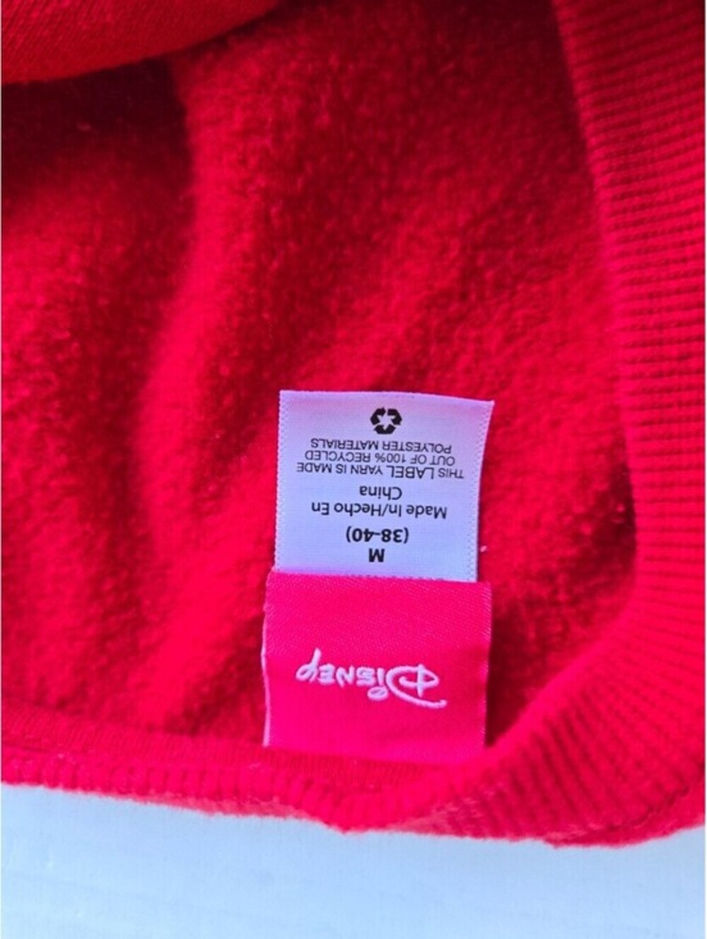 Disney Mickey Mouse Christmas Sweatshirt Red Holiday Crewneck Women’s Medium